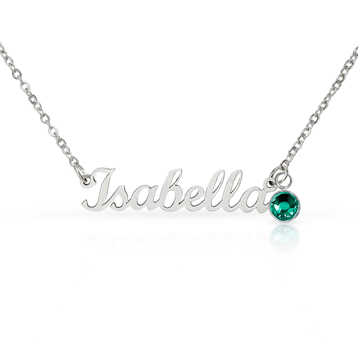 Born to Be Loved – Birthstone Name Necklace