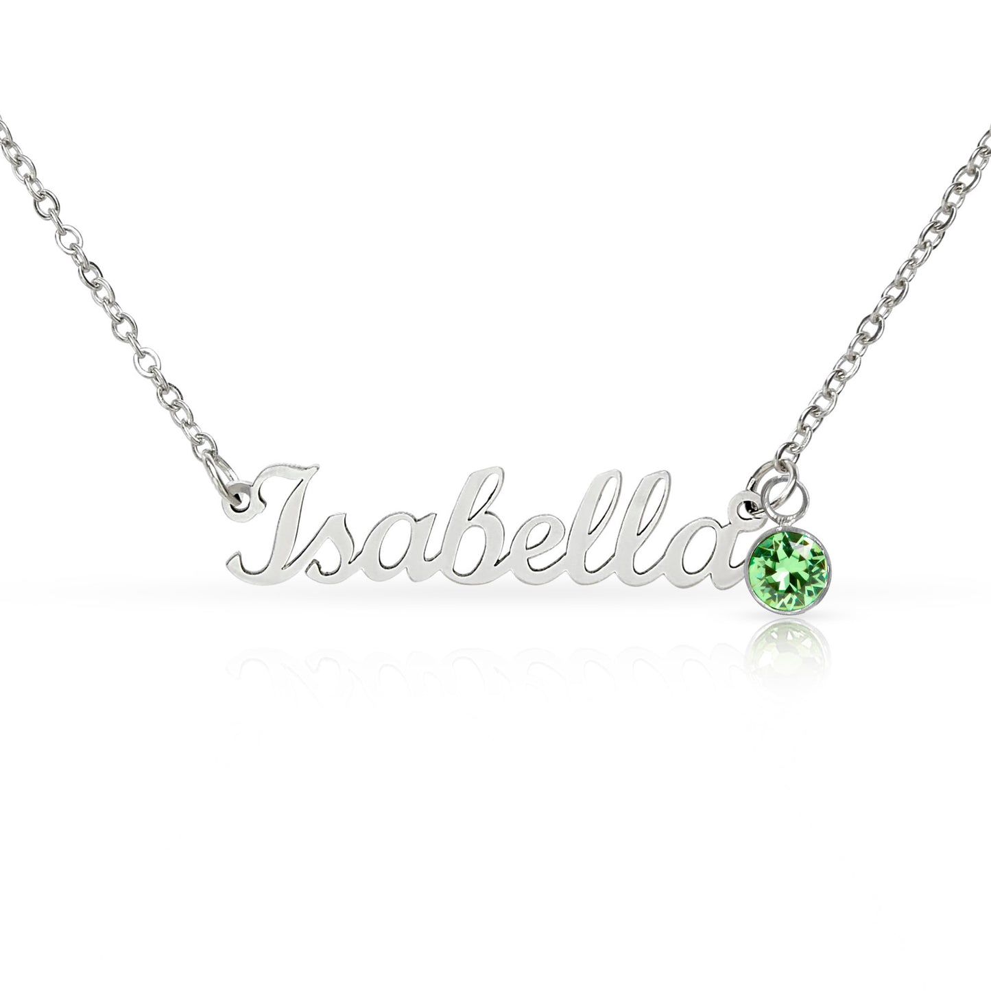 Born to Be Loved – Birthstone Name Necklace