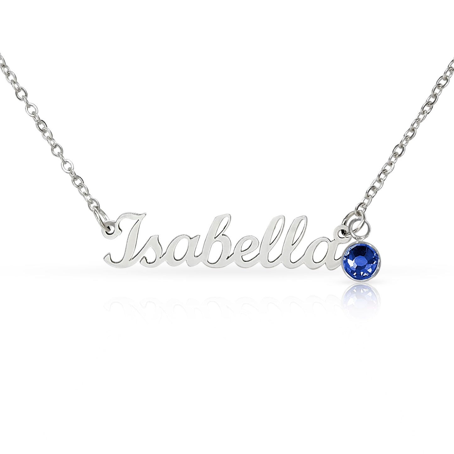 Born to Be Loved – Birthstone Name Necklace
