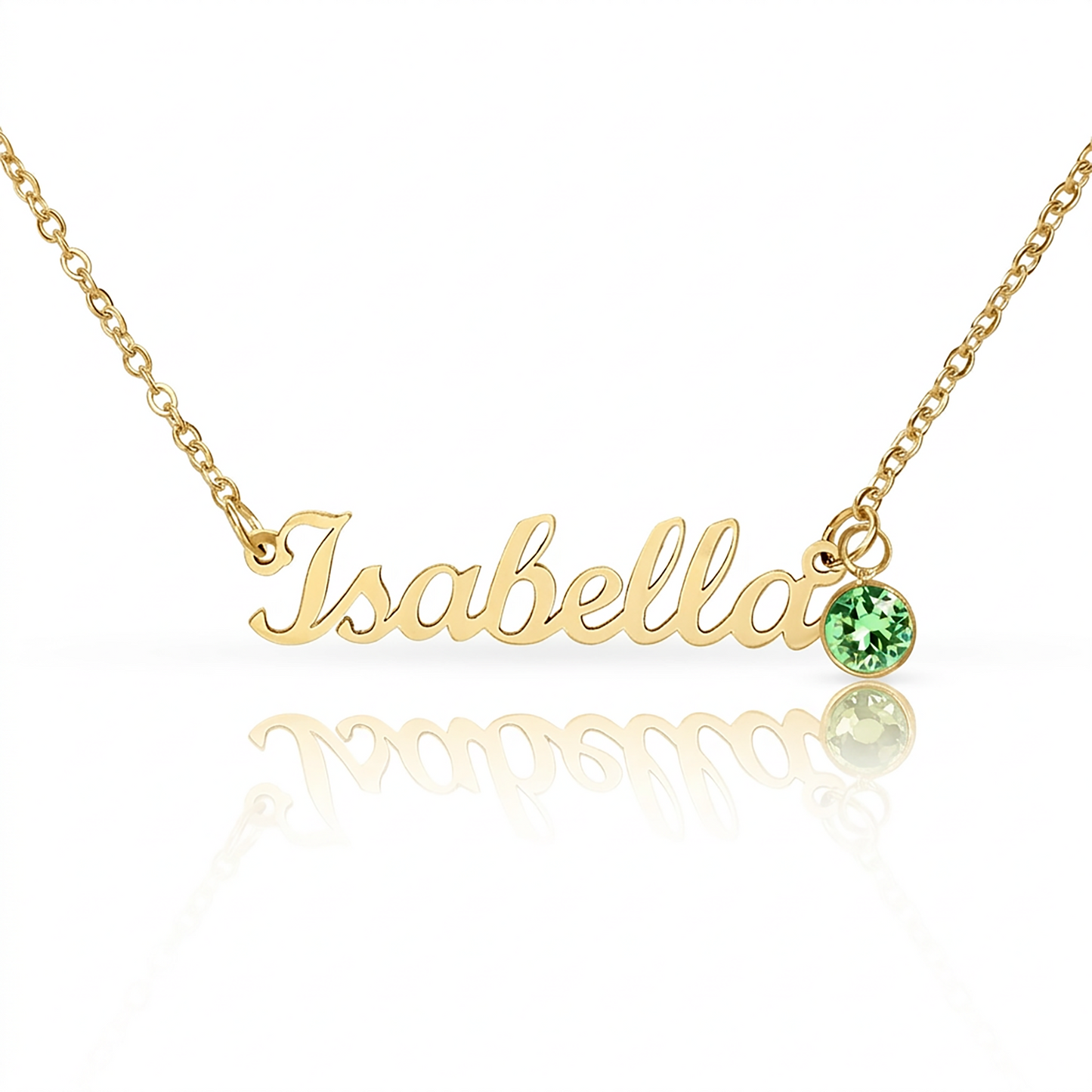 Born to Be Loved – Birthstone Name Necklace