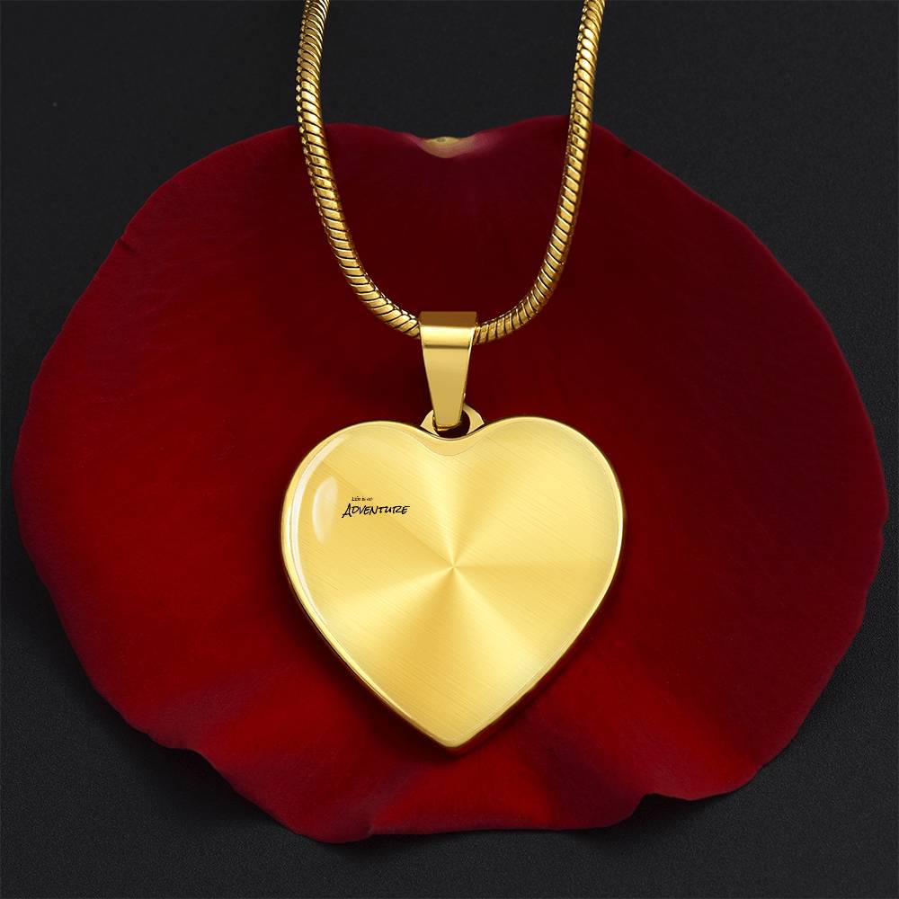 Heart of Our Story – Luxury Graphic Heart Necklace