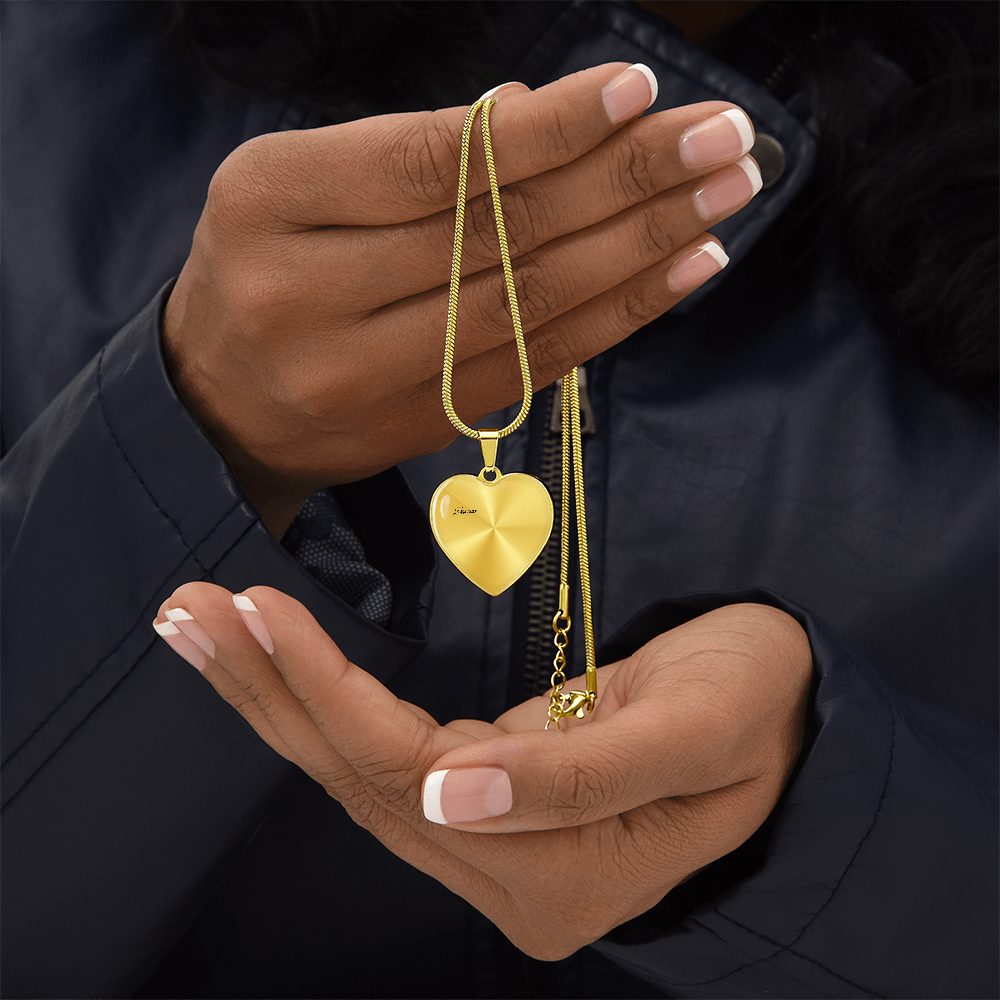 Heart of Our Story – Luxury Graphic Heart Necklace