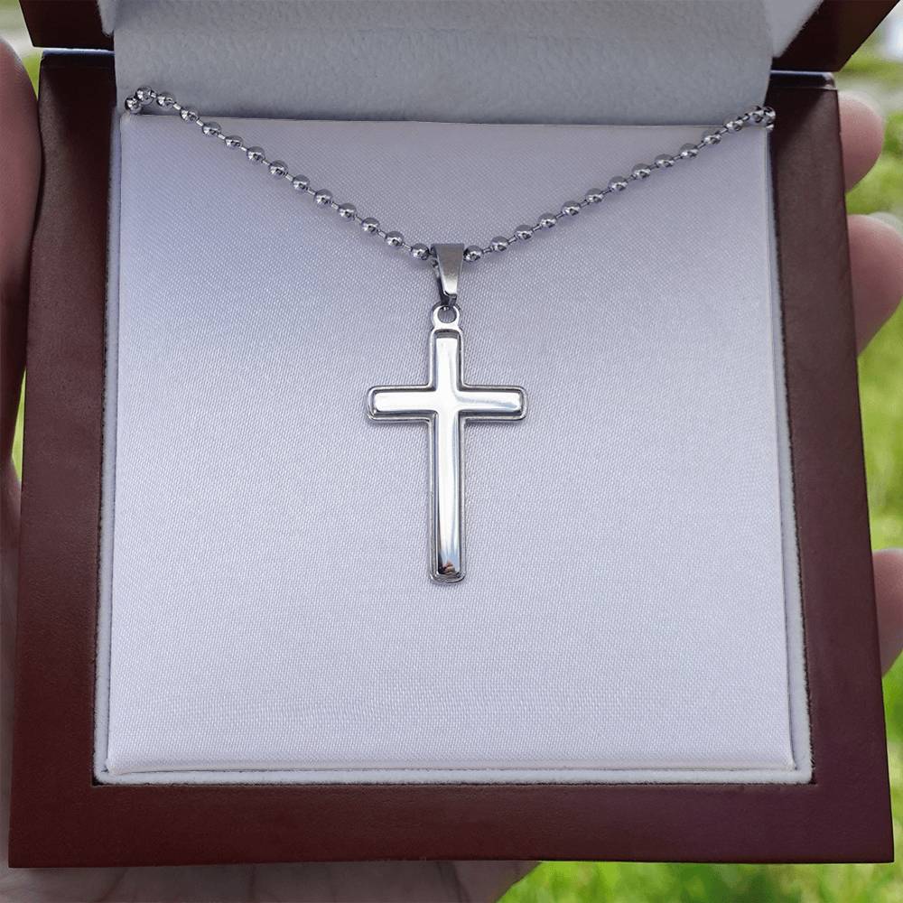 Faith Close to Her Heart – Personalized Cross Necklace
