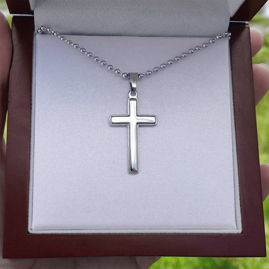 Faith Close to Her Heart – Personalized Cross Necklace