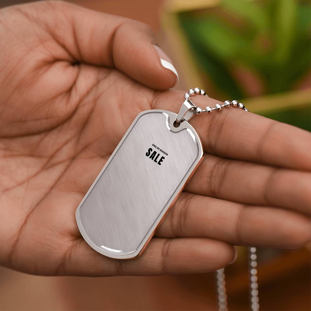 Carry You With Me – Luxury Graphic Dog Tag Necklace