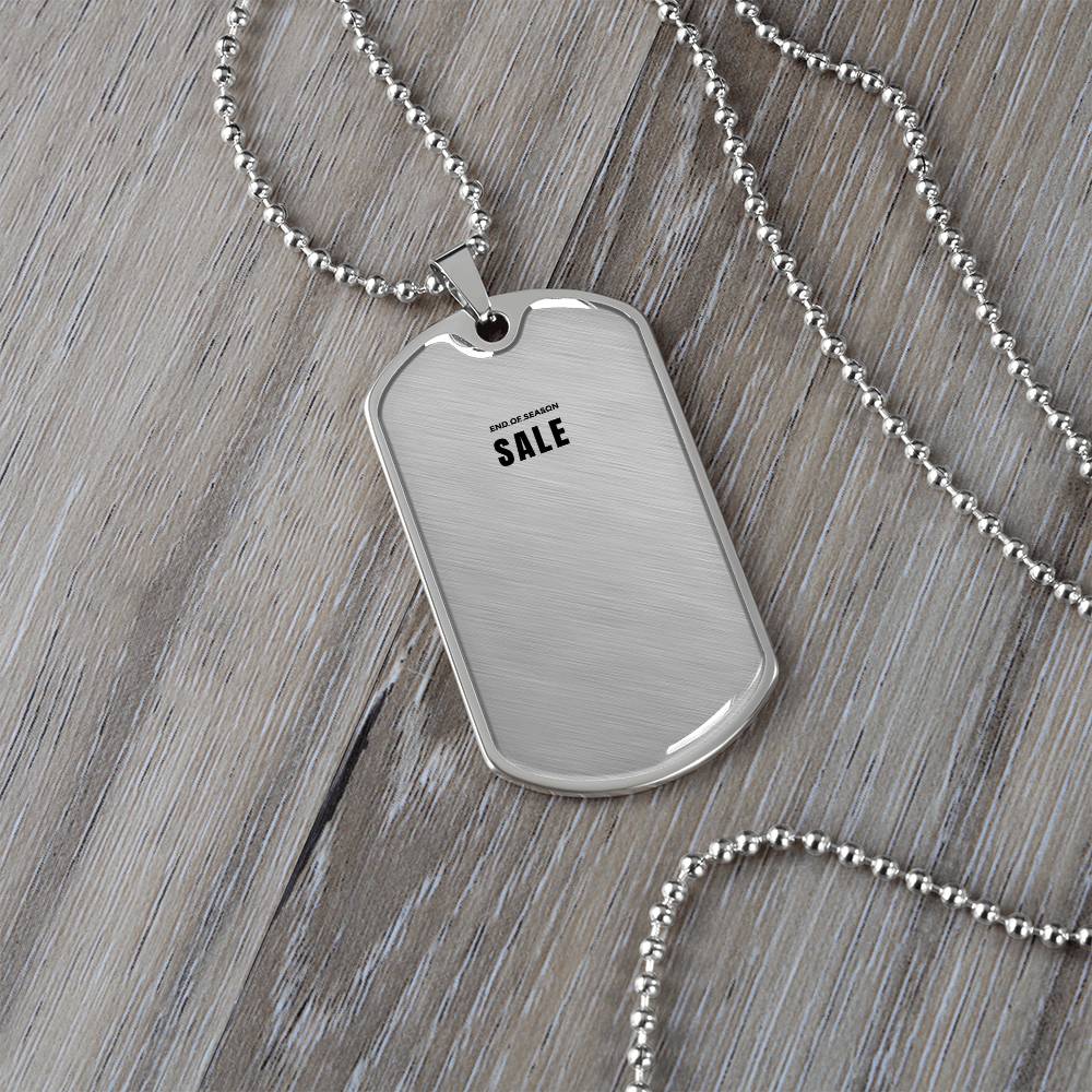 Carry You With Me – Luxury Graphic Dog Tag Necklace