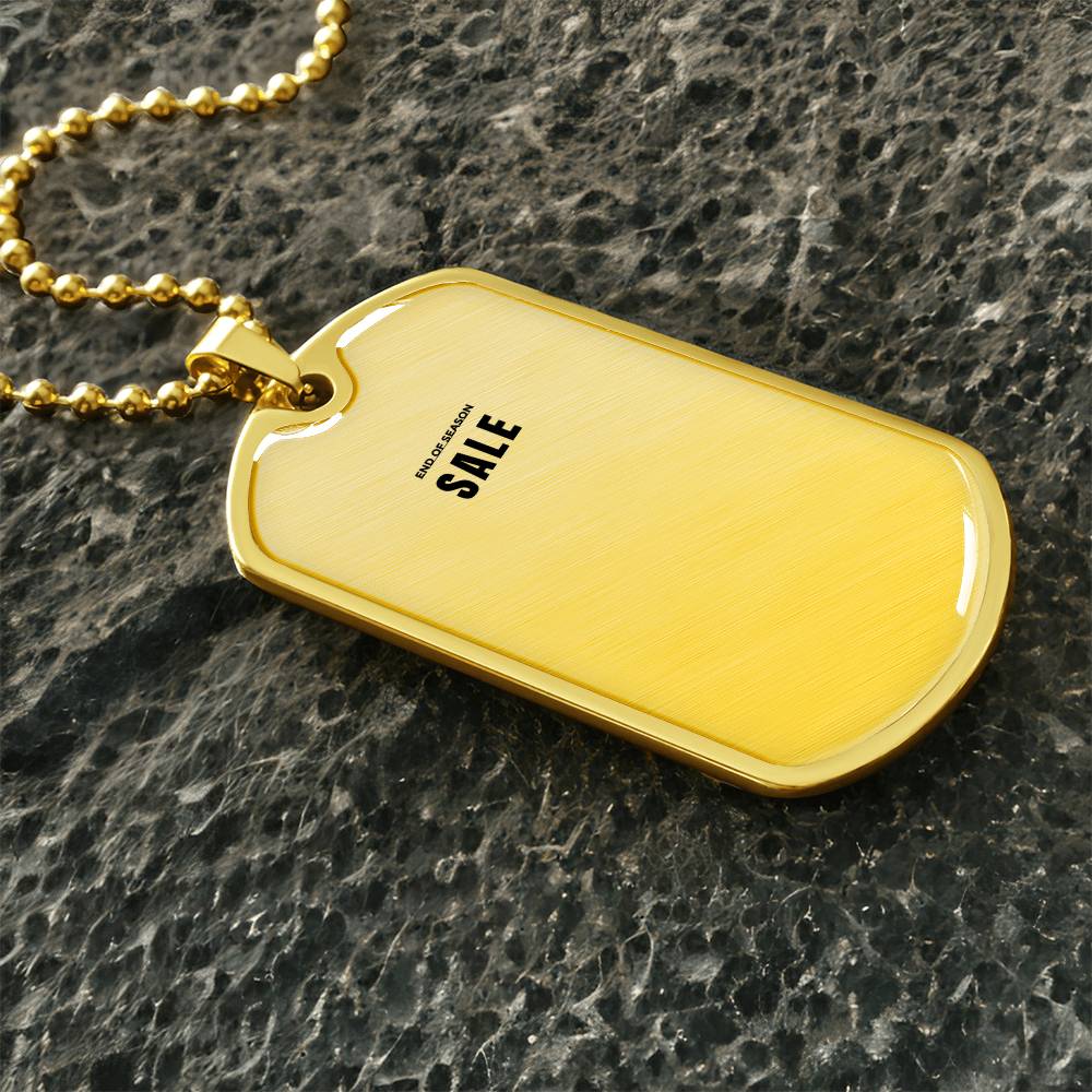 Carry You With Me – Luxury Graphic Dog Tag Necklace
