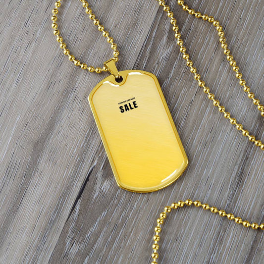 Carry You With Me – Luxury Graphic Dog Tag Necklace