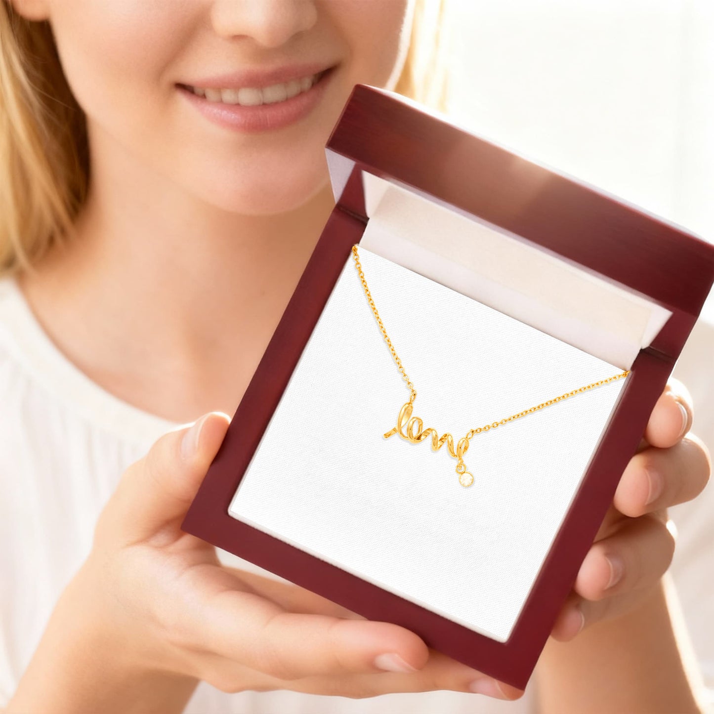 Love Spelled Out – Personalized Scripted Love Necklace