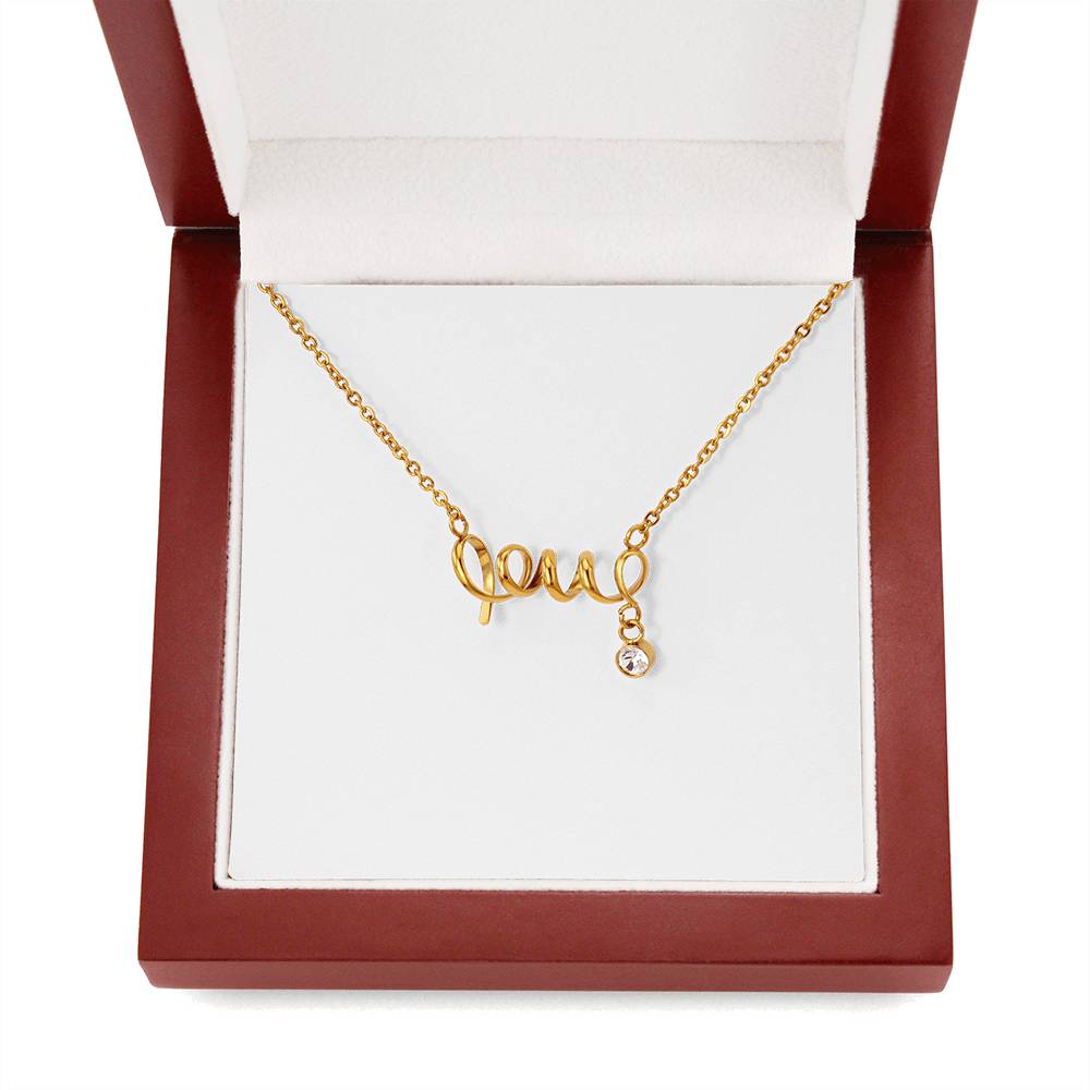 Love Spelled Out – Personalized Scripted Love Necklace
