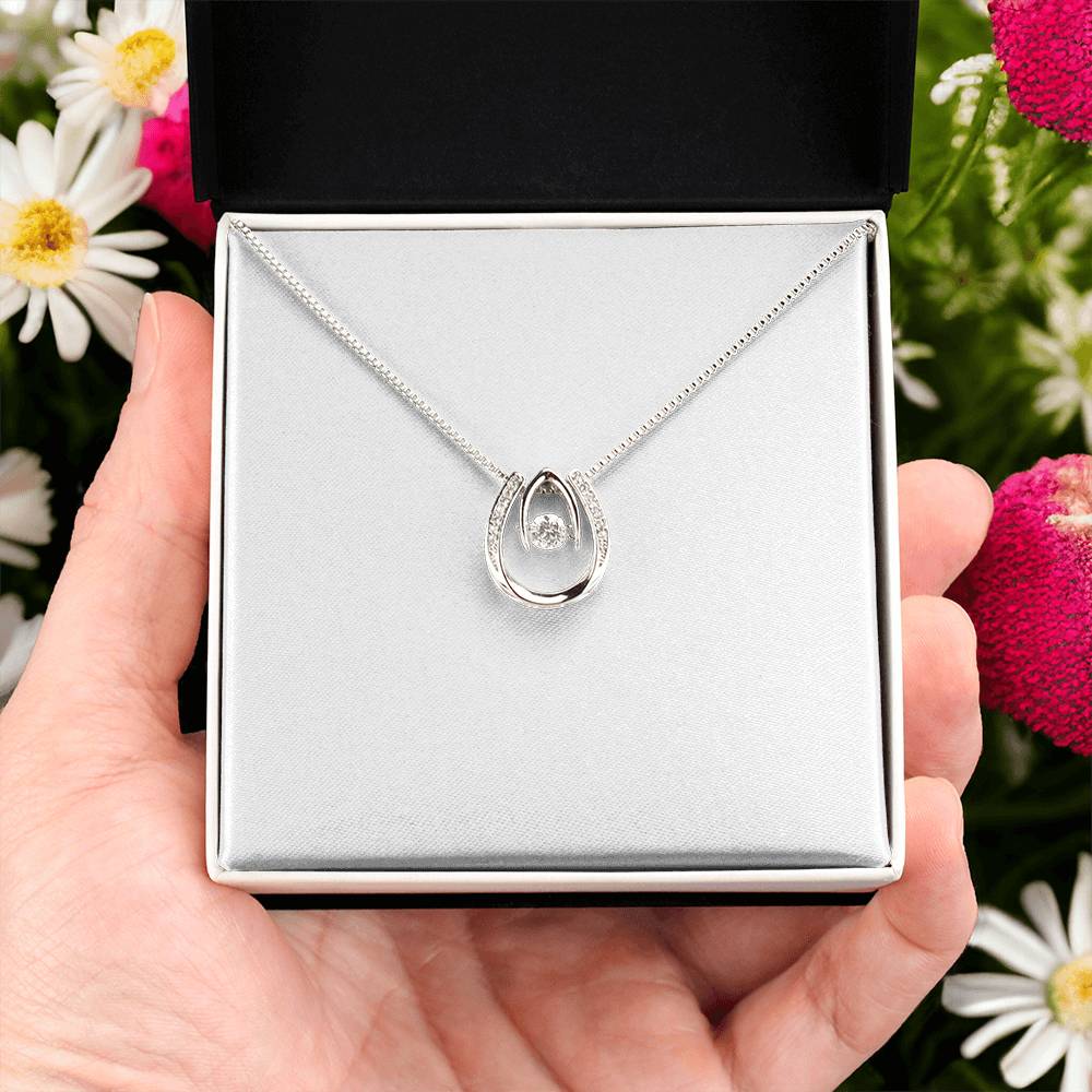 Fortune Favors Us – Personalized Lucky In Love Necklace