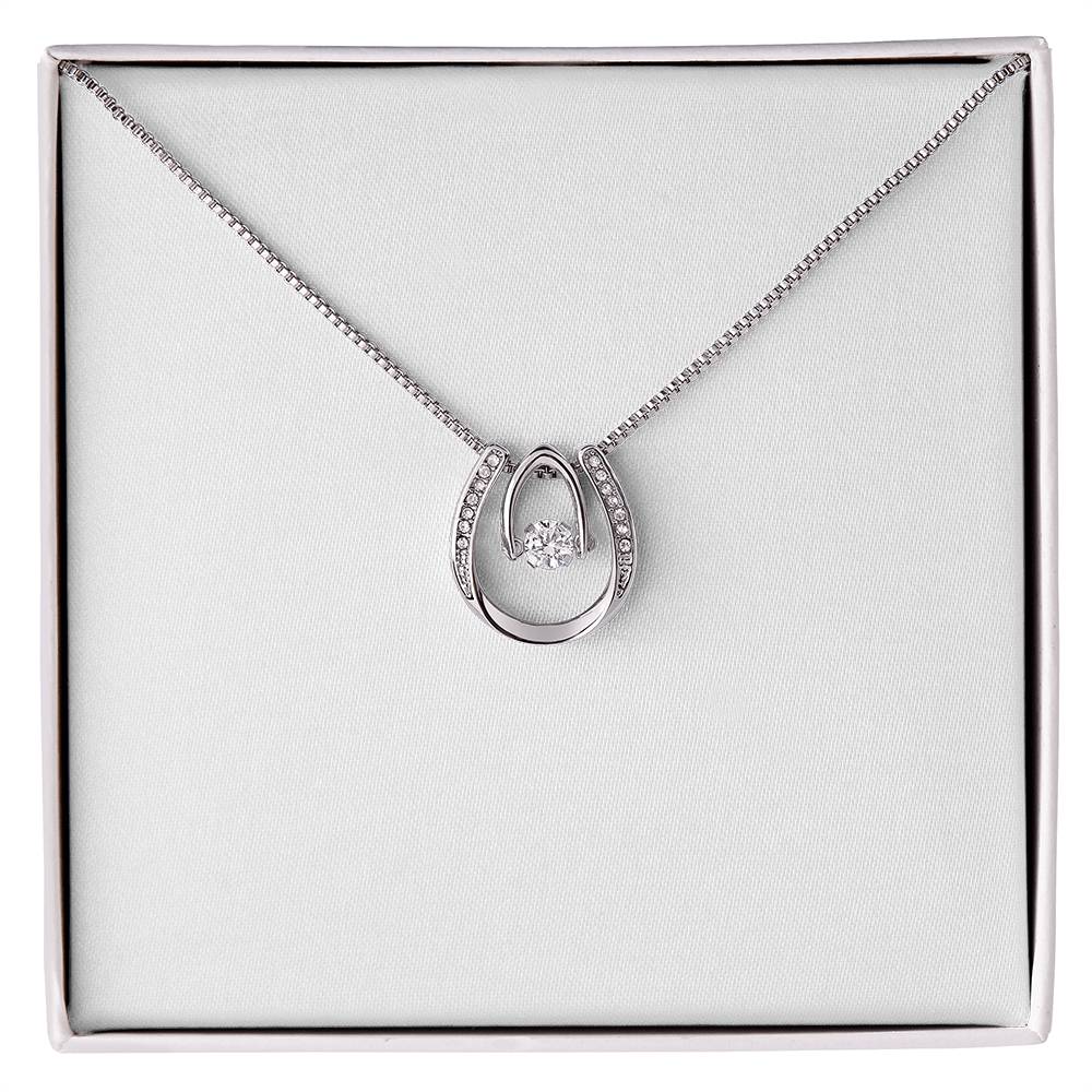 Fortune Favors Us – Personalized Lucky In Love Necklace
