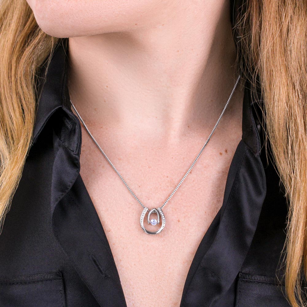 Fortune Favors Us – Personalized Lucky In Love Necklace