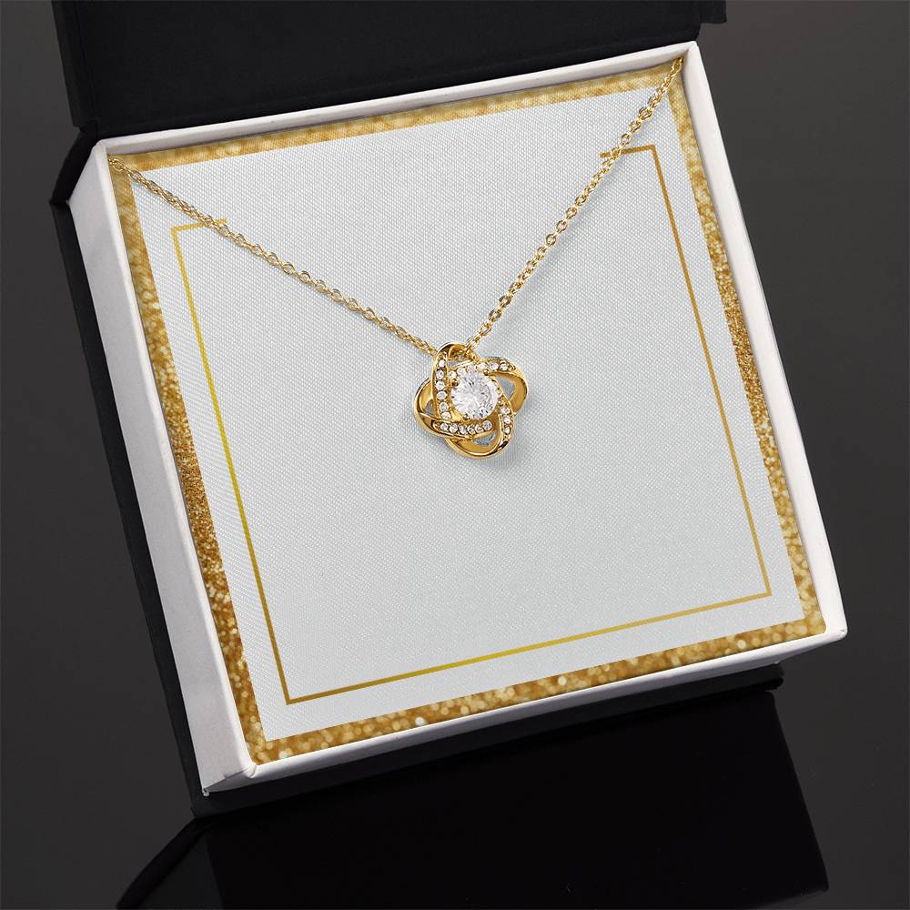 Personalized Love Knot Necklace