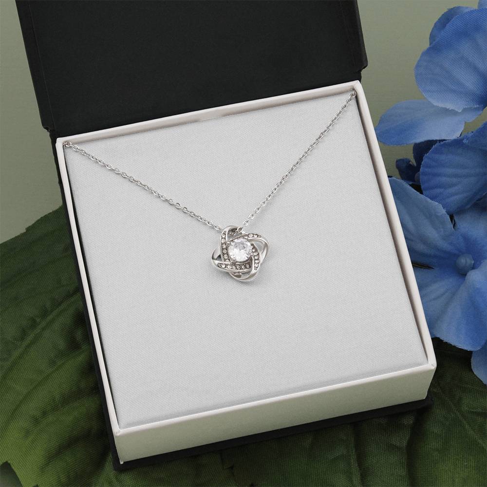 Knotted Together Always – Personalized Love Knot Necklace