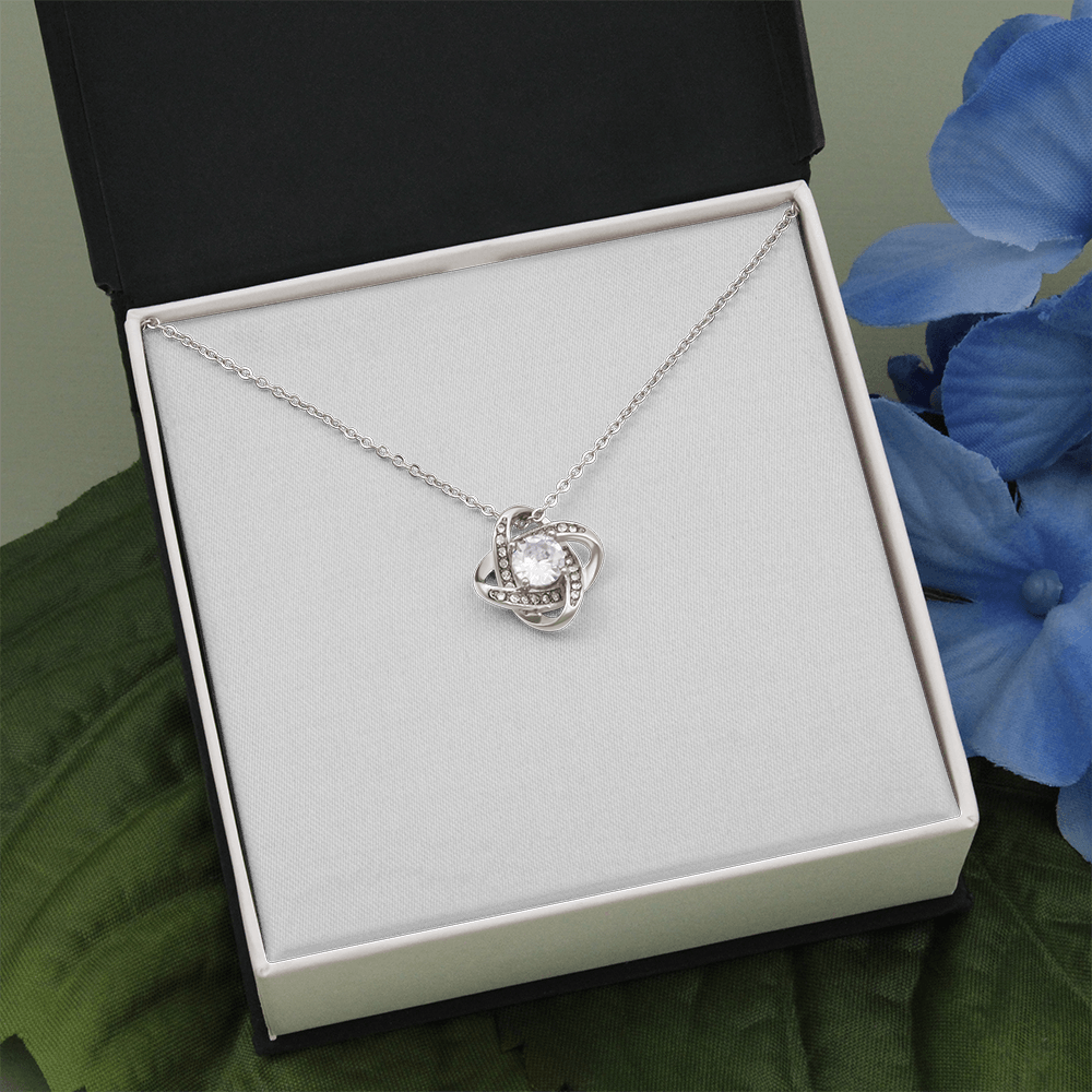 Knotted Together Always – Personalized Love Knot Necklace