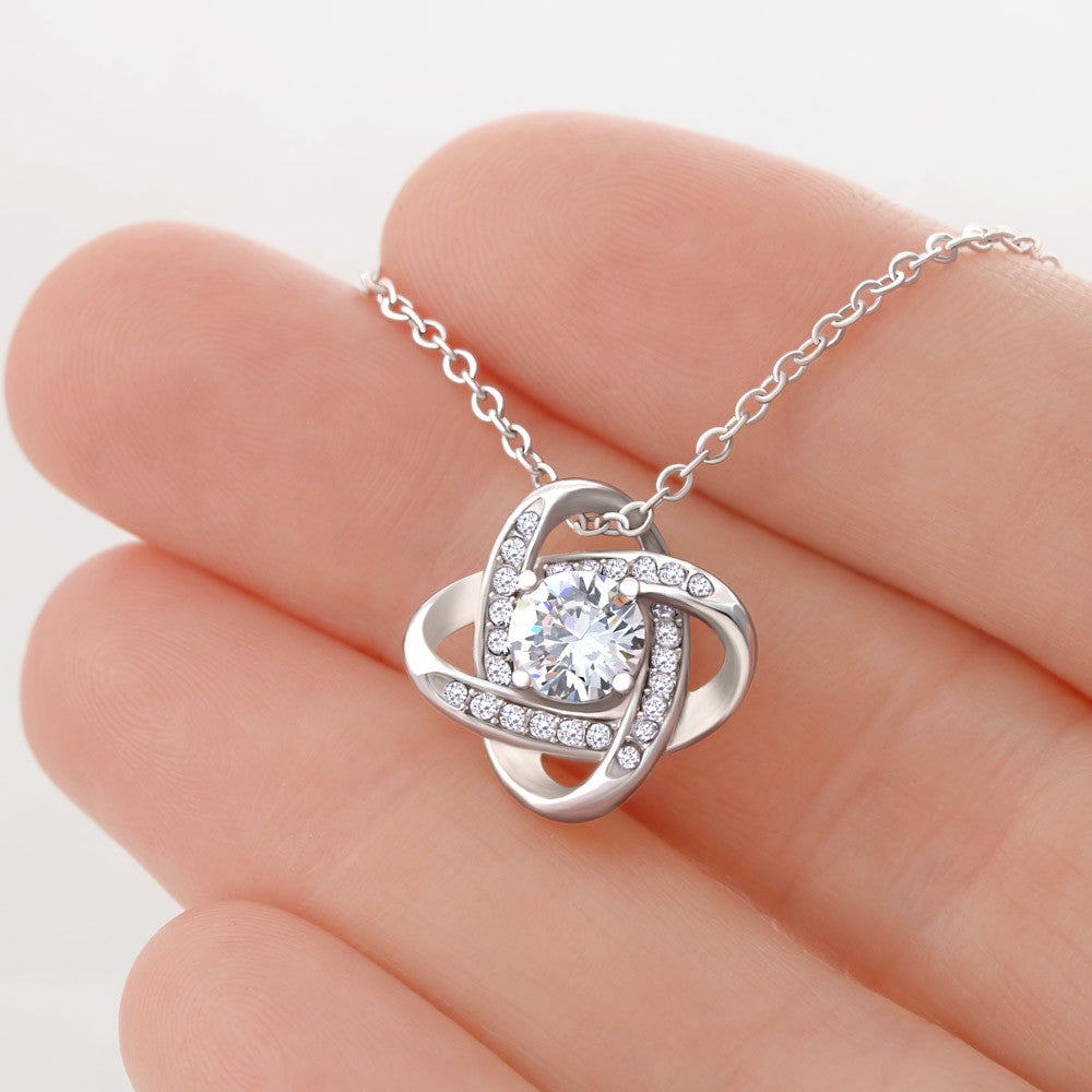 Personalized Love Knot Necklace