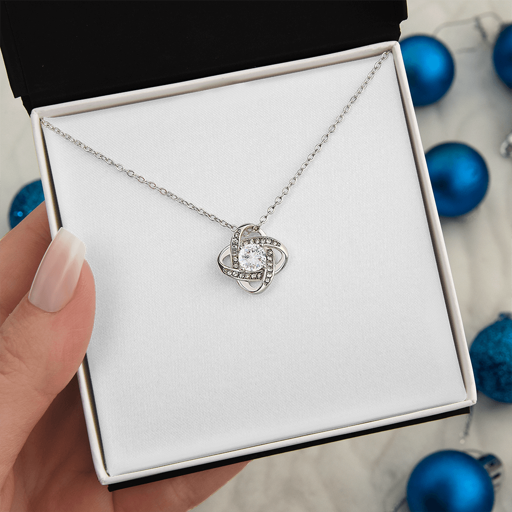 Knotted Together Always – Personalized Love Knot Necklace