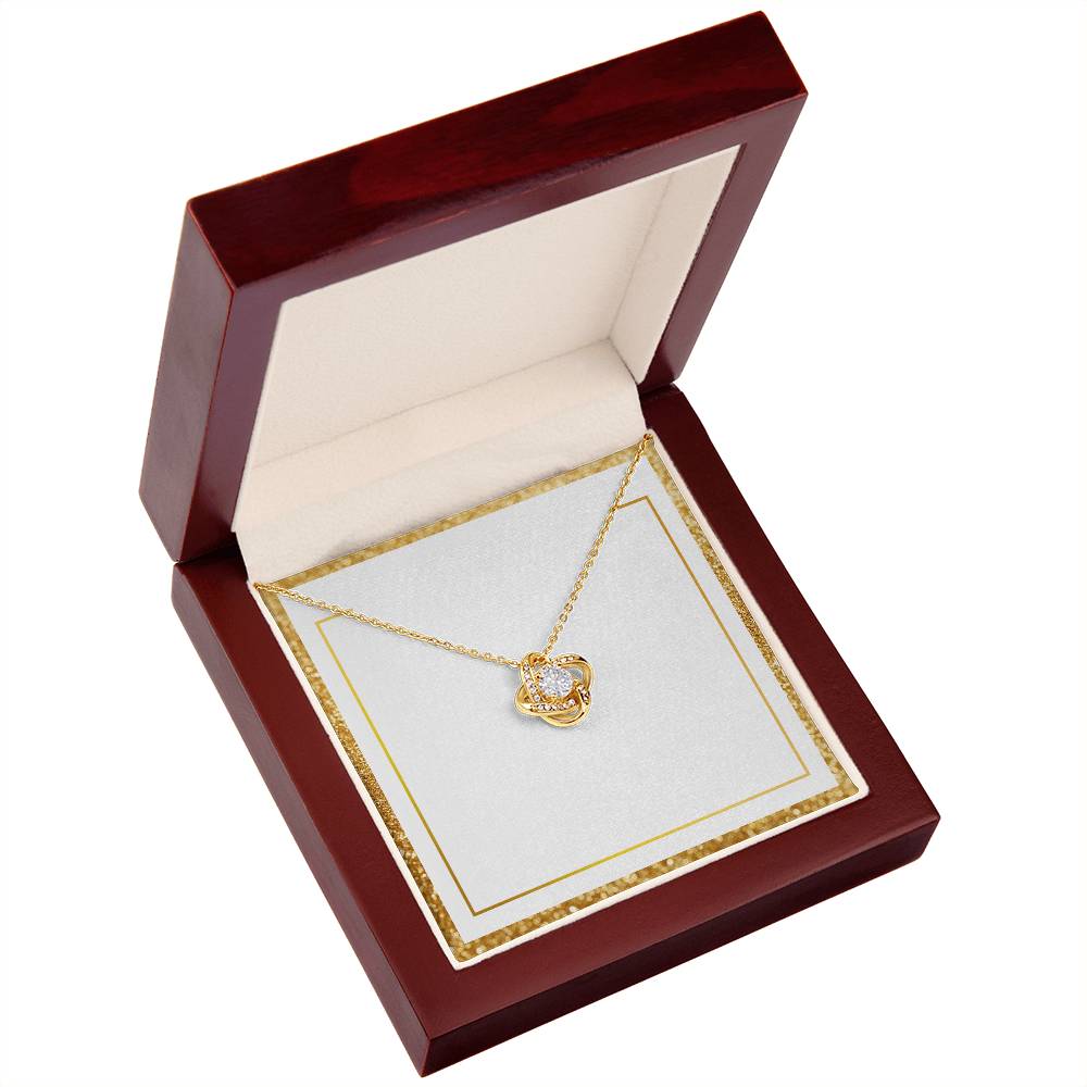 Personalized Love Knot Necklace