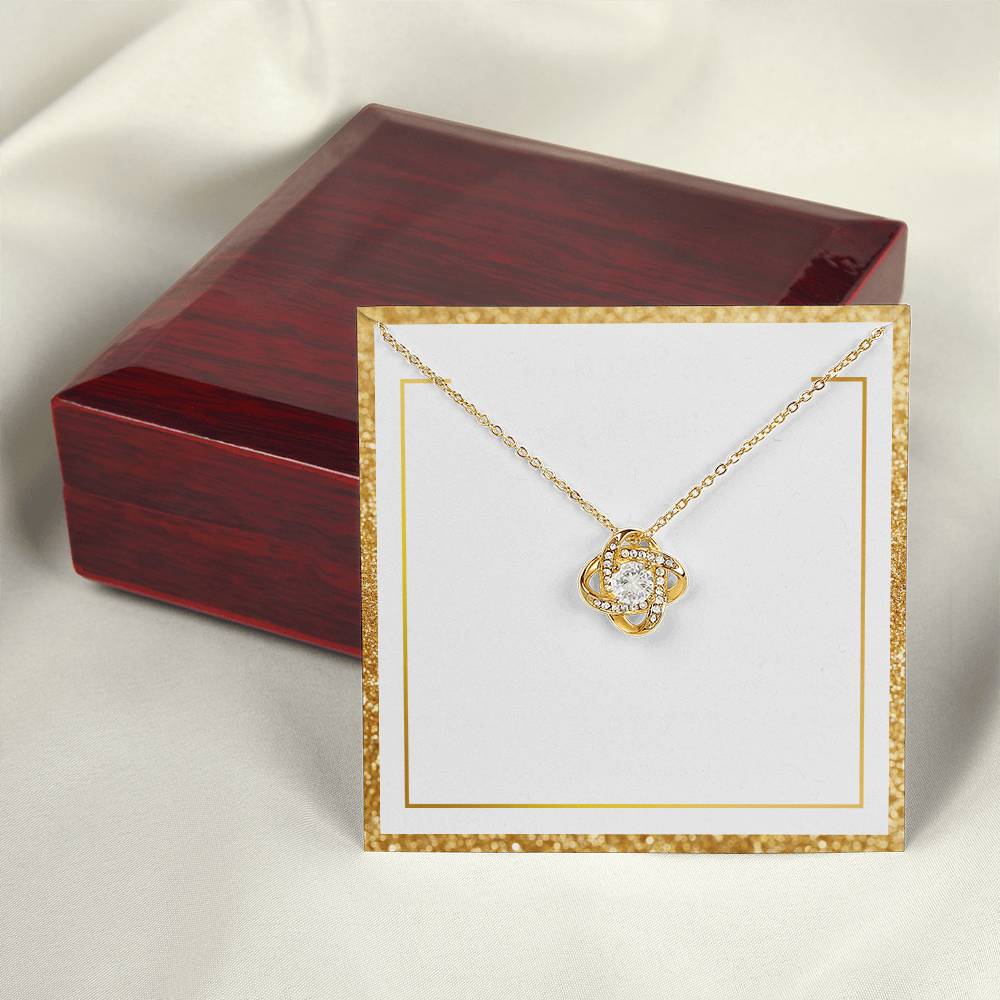 Personalized Love Knot Necklace