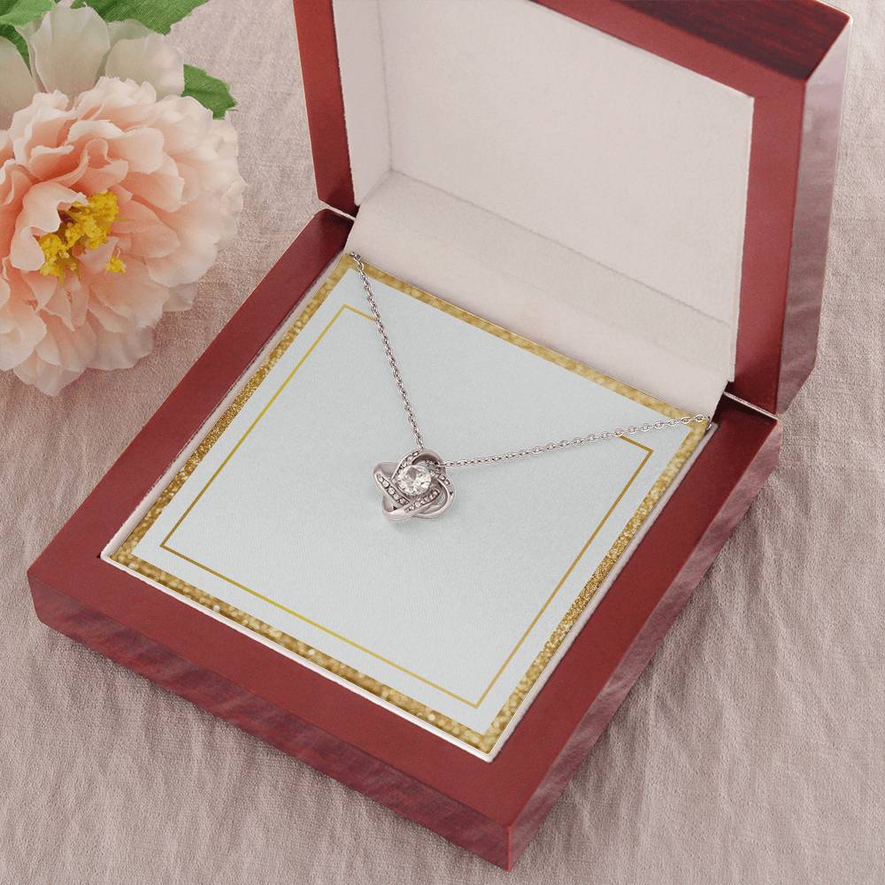 Personalized Love Knot Necklace