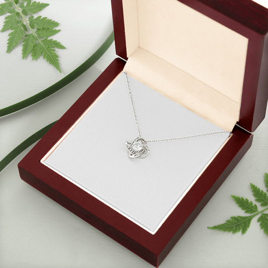 Knotted Together Always – Personalized Love Knot Necklace