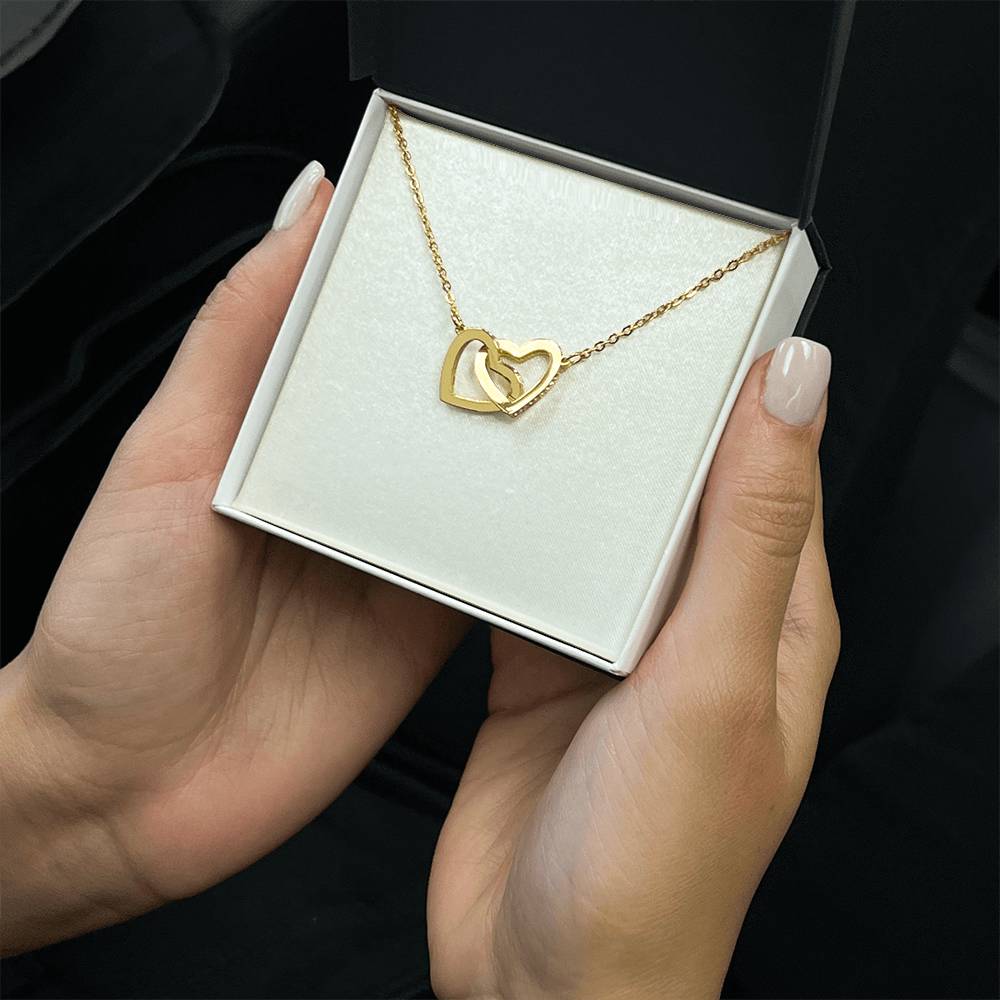 Hearts Entwined Forever – Personalized Interlocking Hearts Necklace