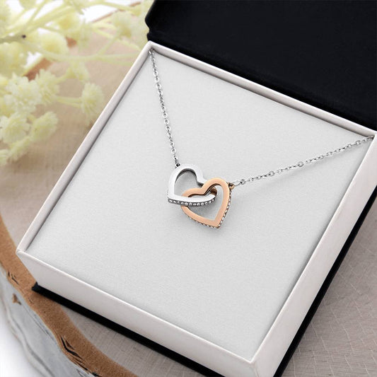 Hearts Entwined Forever – Personalized Interlocking Hearts Necklace