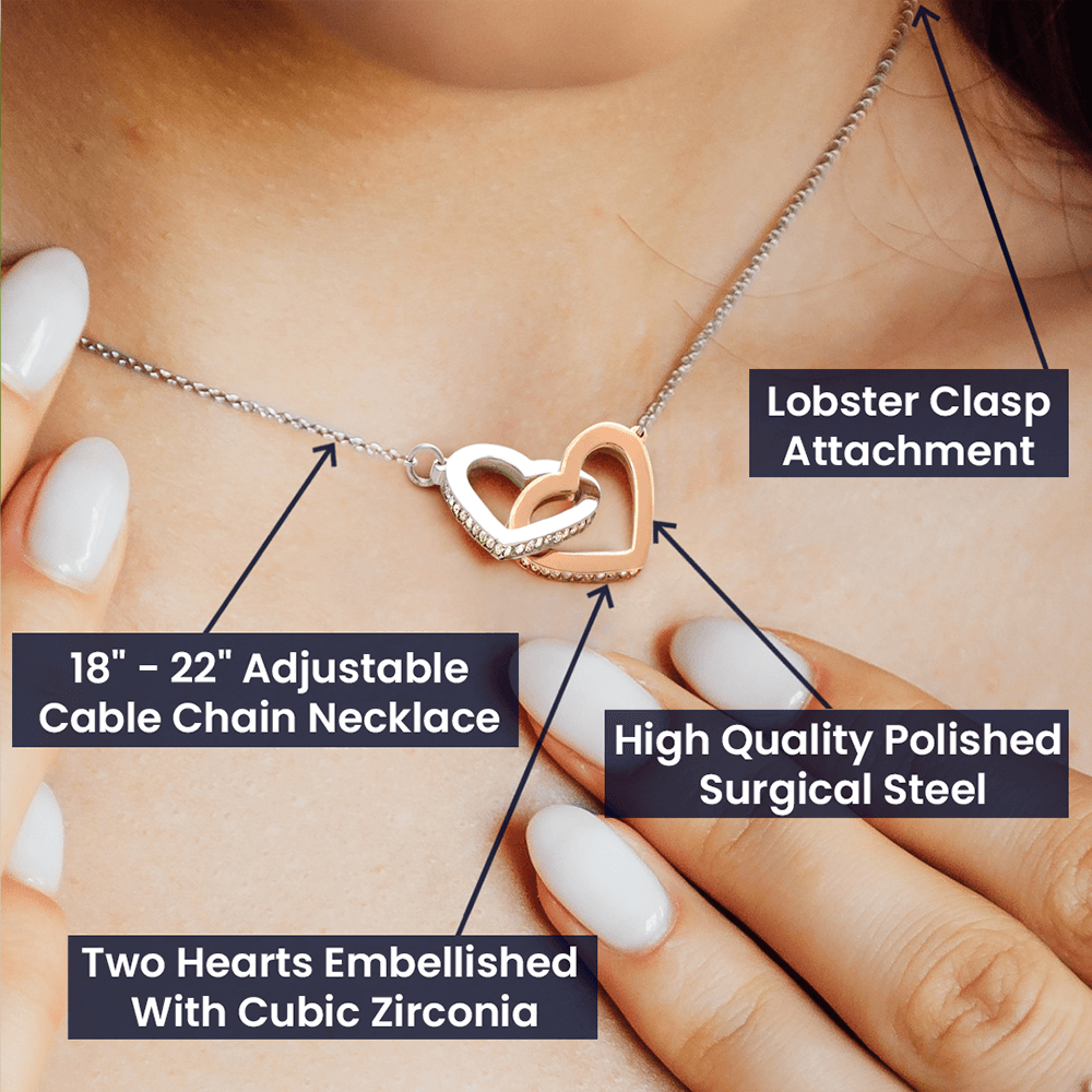 Hearts Entwined Forever – Personalized Interlocking Hearts Necklace
