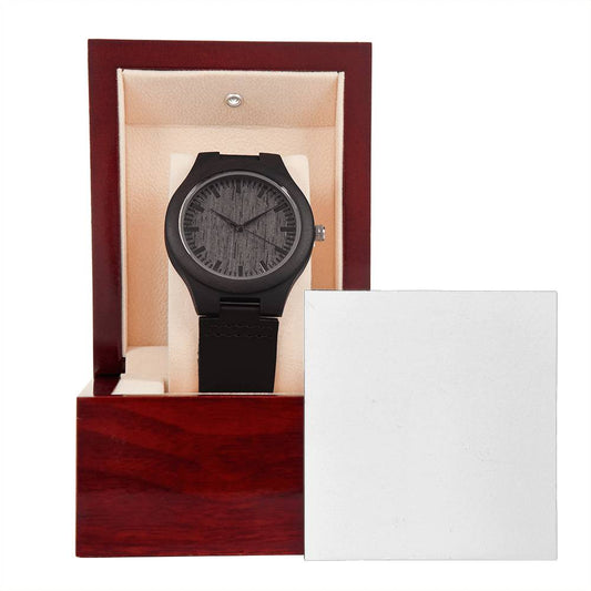 Time Carved in Love – Personalized Wooden Watch