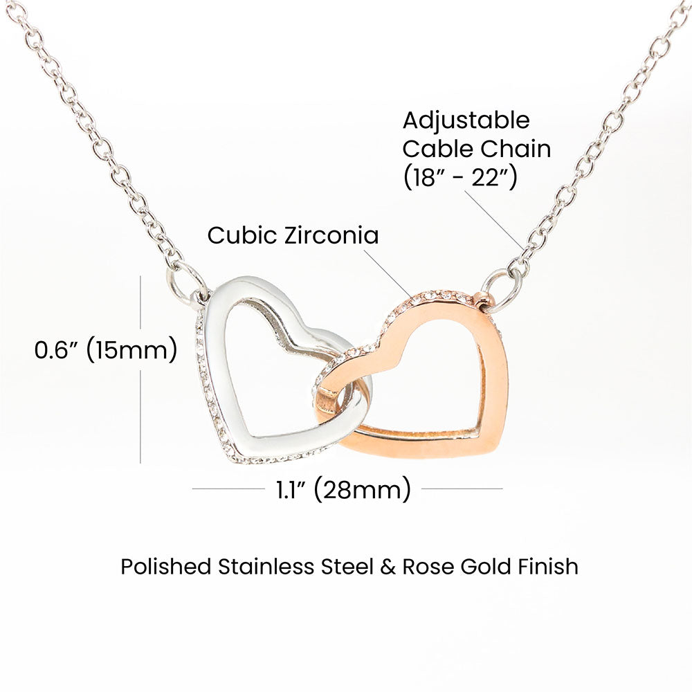 Connected Hearts – Interlocking Hearts Necklace
