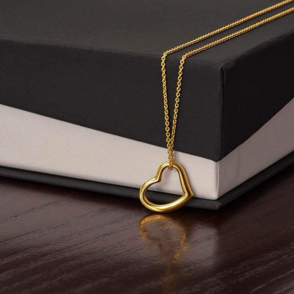A Delicate Love – Personalized Delicate Heart Necklace