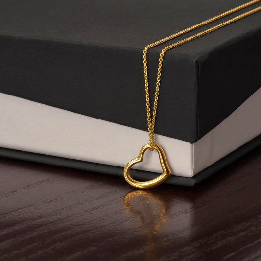 A Delicate Love – Personalized Delicate Heart Necklace