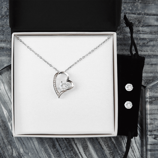 Forever Pairing – Forever Love Necklace & Earring Bundle