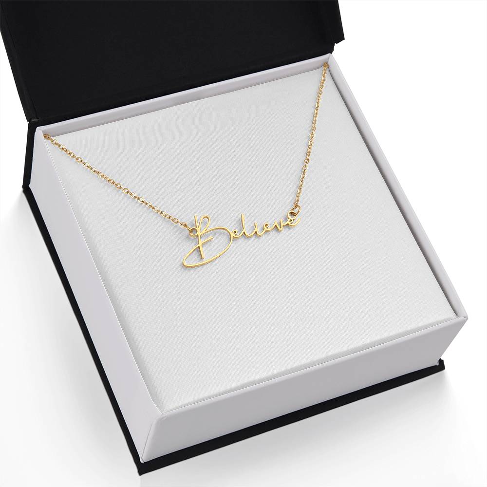 Signed With Love – Signature Style Custom Name Necklace