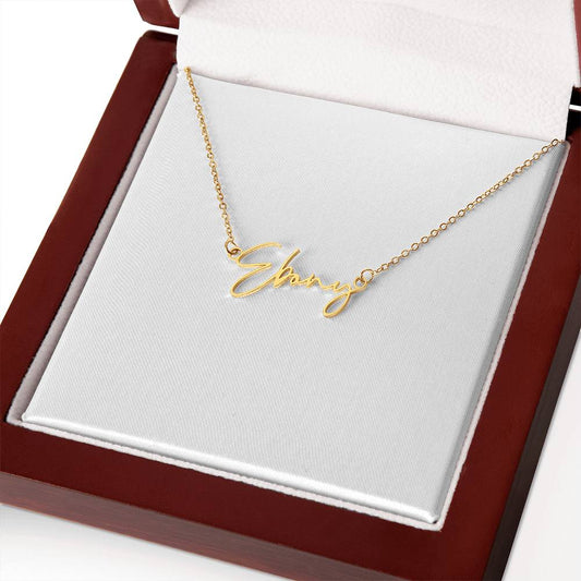 Signed With Love – Signature Style Custom Name Necklace
