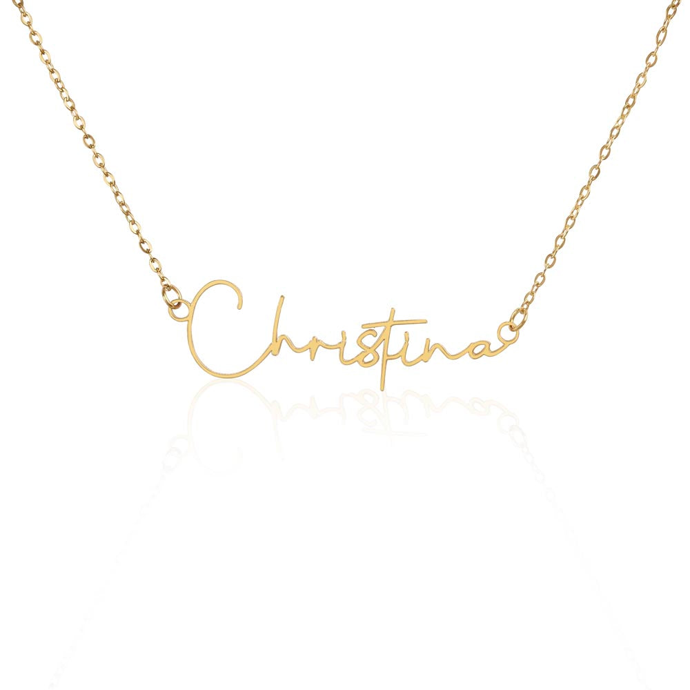 Her Name, Her Way – Signature Style Name Necklace