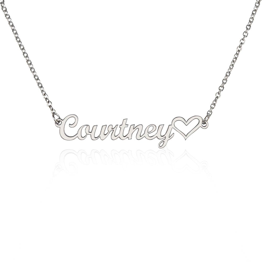 Named in My Heart – Heart Name Necklace