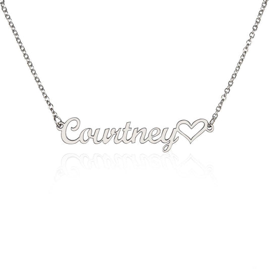 Named in My Heart – Heart Name Necklace