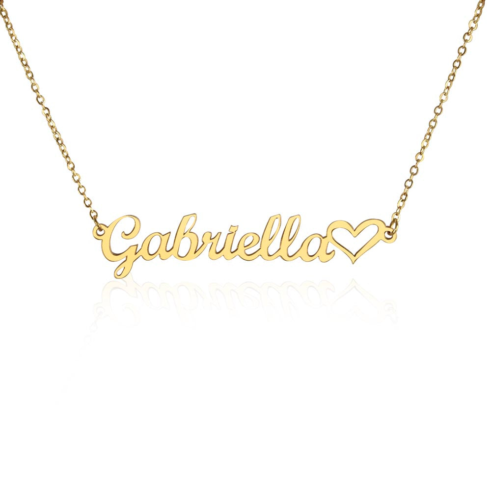 Named in My Heart – Heart Name Necklace