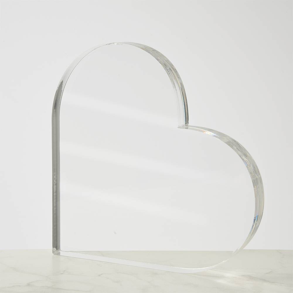 Love in Solid Form – Acrylic Heart Block