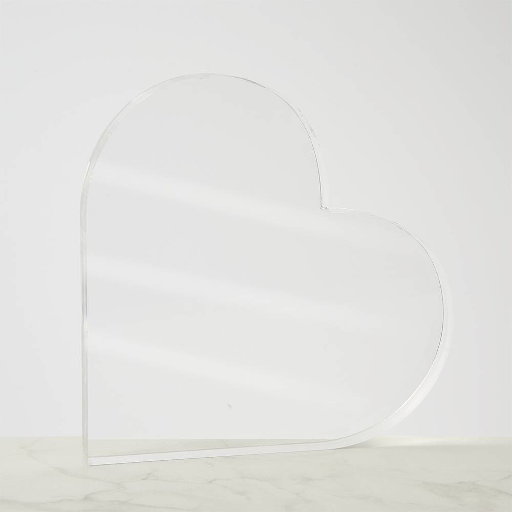 Love in Solid Form – Acrylic Heart Block