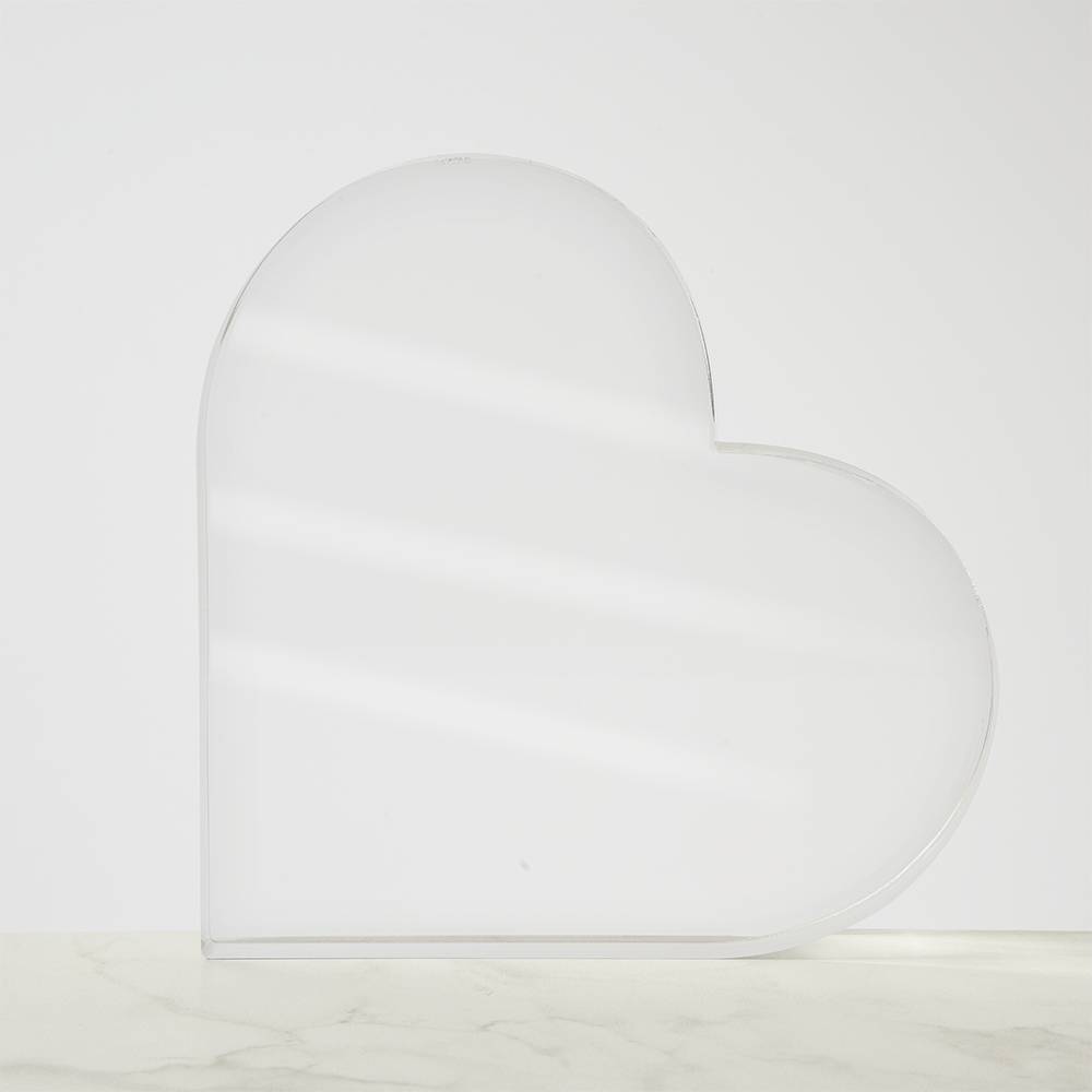 Love in Solid Form – Acrylic Heart Block