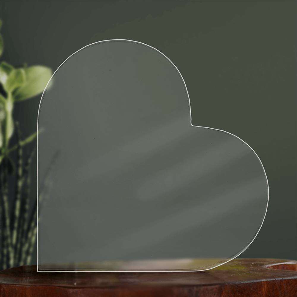 Love in Solid Form – Acrylic Heart Block