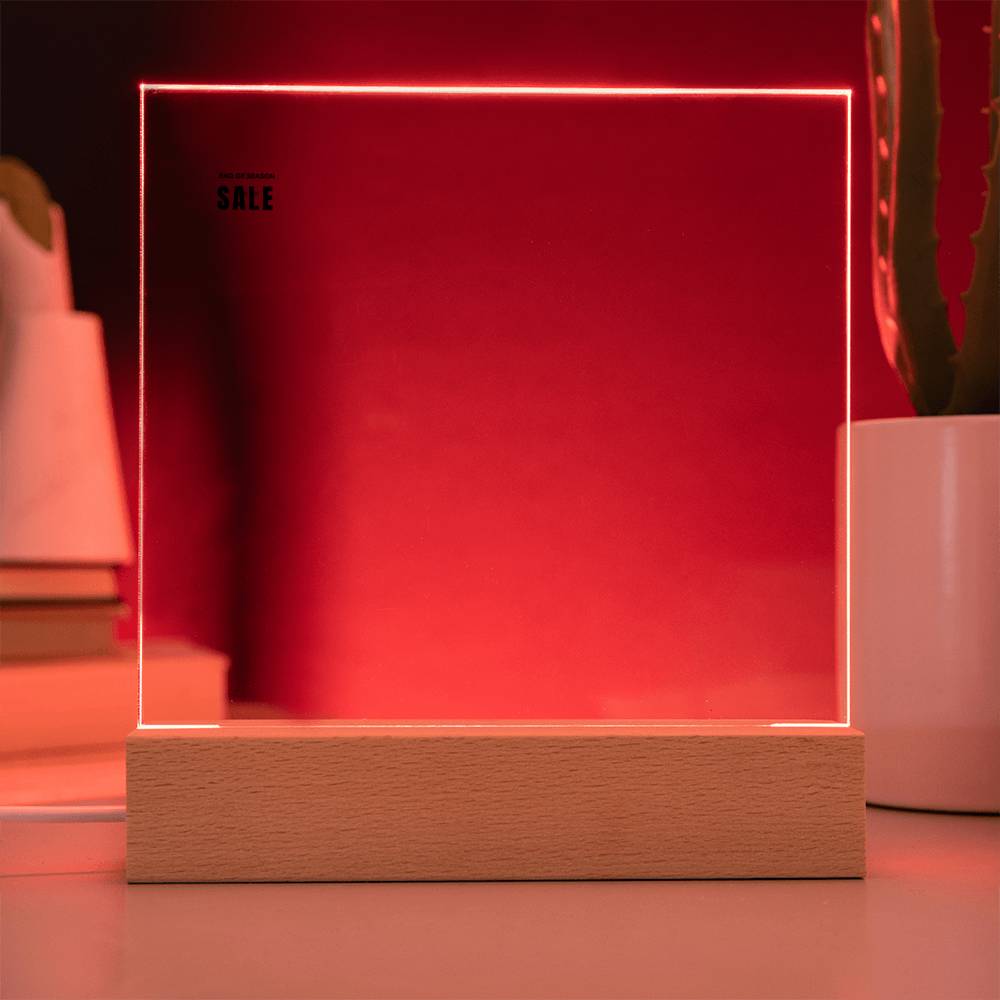 Our Love on Display – Acrylic Square Plaque