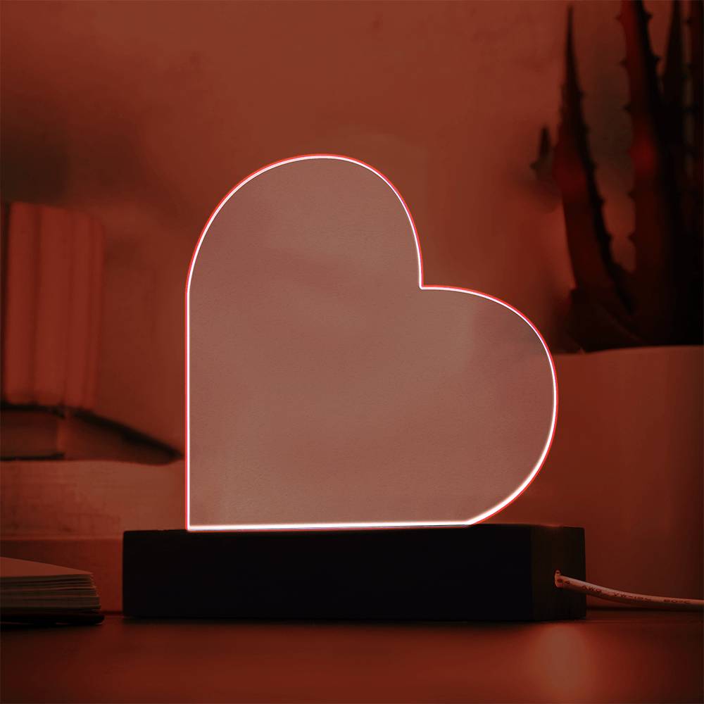 Heartfelt Keepsake – Acrylic Heart Plaque