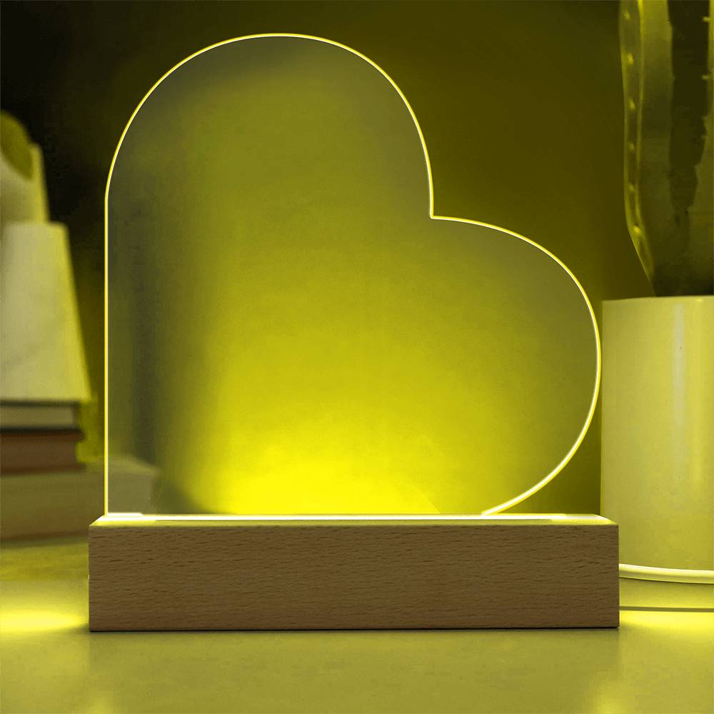 Heartfelt Keepsake – Acrylic Heart Plaque