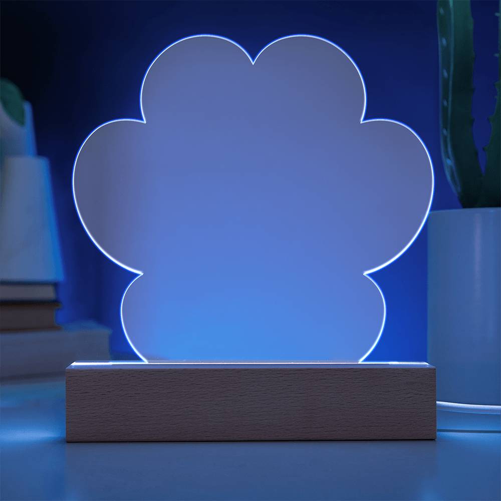 Paws Remembered – Acrylic Paw Print Plaque