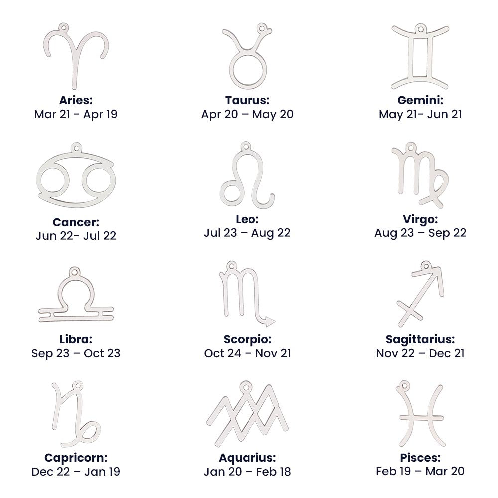 Stars Aligned for Us – Personalized Zodiac Necklace