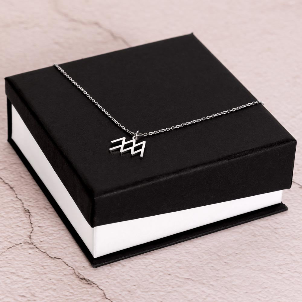 Stars Aligned for Us – Personalized Zodiac Necklace